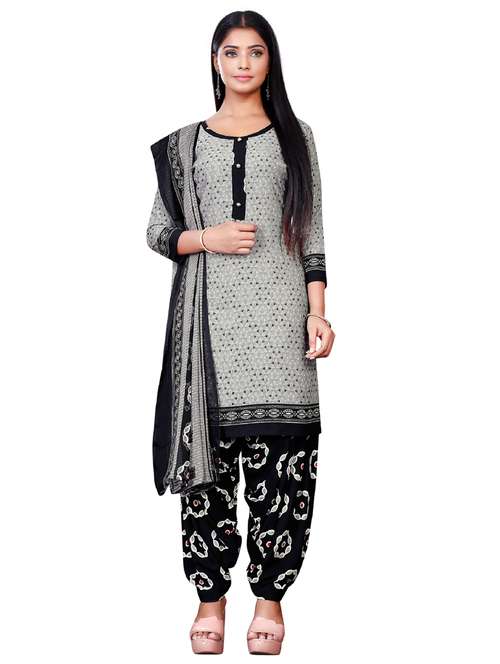grey synthetic unstitched suit - 18193772 - Very Small Image - 1