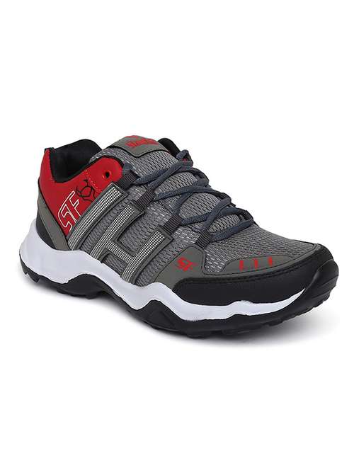 grey lace up sport shoe - 18267338 - Very Small Image - 1