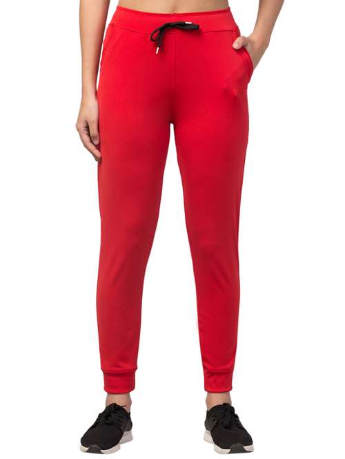 drawstring waist solid track pant - 18268933 - Very Small Image - 1