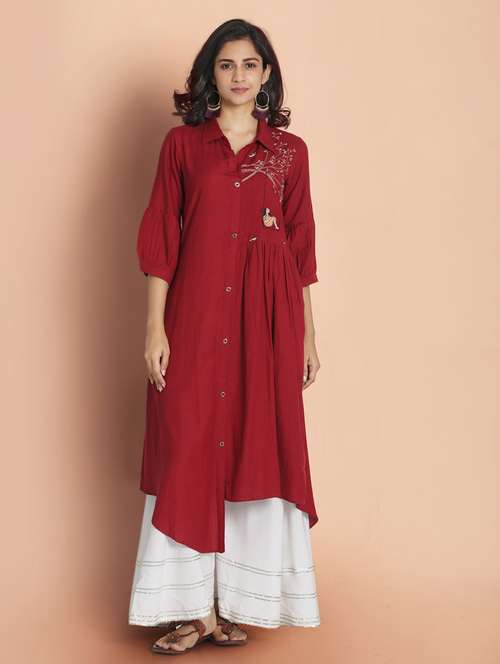 women's asymmetric kurta - 18287534 - Very Small Image - 1