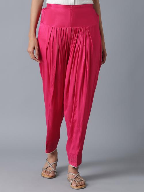 pink solid regular salwar - 18304549 - Very Small Image - 1