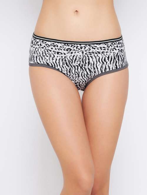 white printed hipster panty - 18307319 - Very Small Image - 1