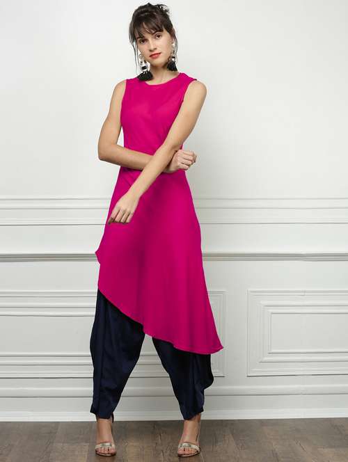 women's asymmetric kurta - 18381271 - Very Small Image - 1