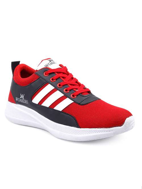 red lace up sport shoe - 18413159 - Very Small Image - 1