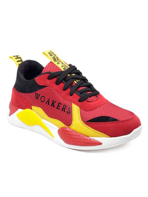 red lace up sport shoe - 18413176 - Very Small Image - 1