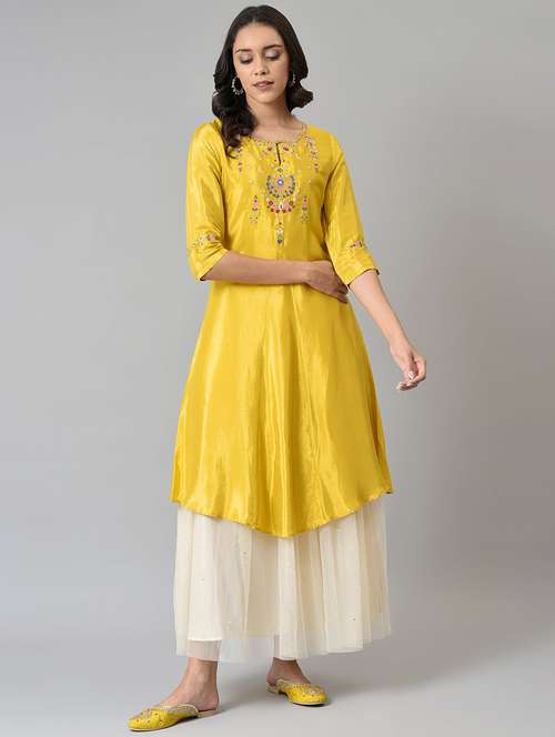 women's a-line kurta - 18536312 - Very Small Image - 1