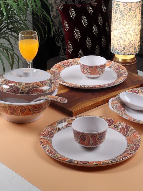 cdi 26 pcs rangoli printed dinner set - 18538426 - Very Small Image - 1