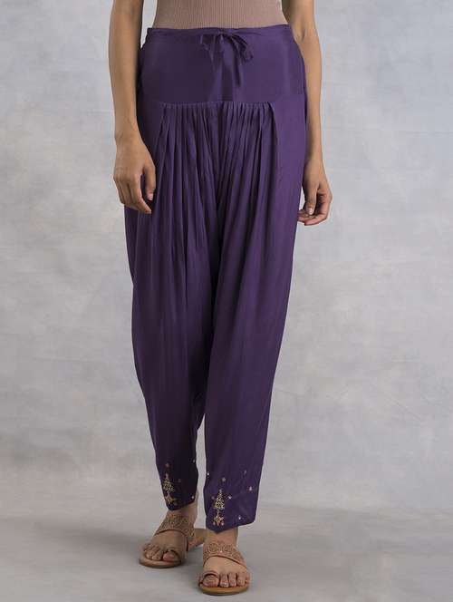 purple solid salwar - 18565991 - Very Small Image - 1