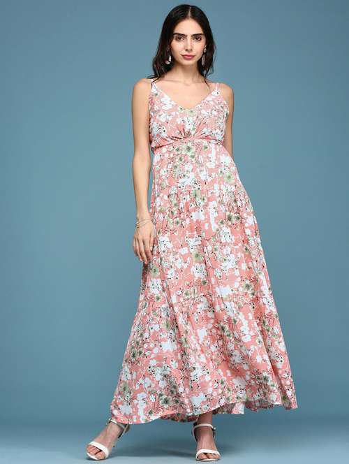 women's tiered dress floral dress - 18590948 - Very Small Image - 1