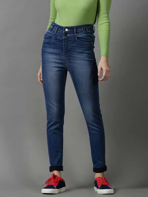women's plain slim fit jeans - 18590995 - Very Small Image - 1