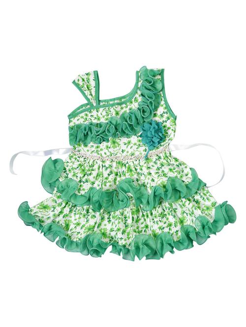 girls asymmetric neck sleeveless frock - 18591986 - Very Small Image - 1