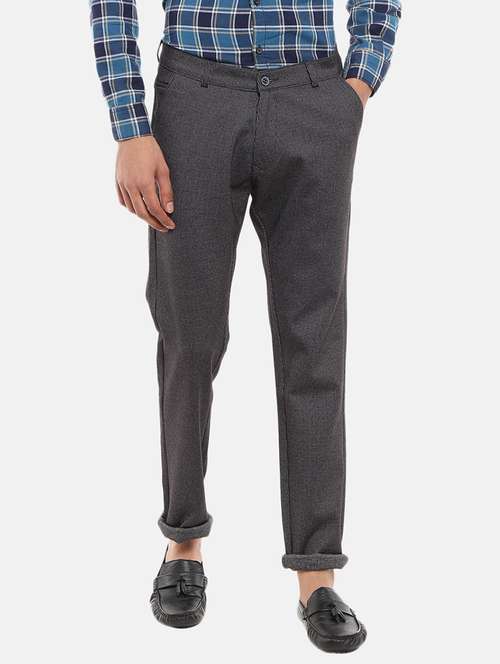 mid rise flat front casual trouser - 18616008 - Very Small Image - 1