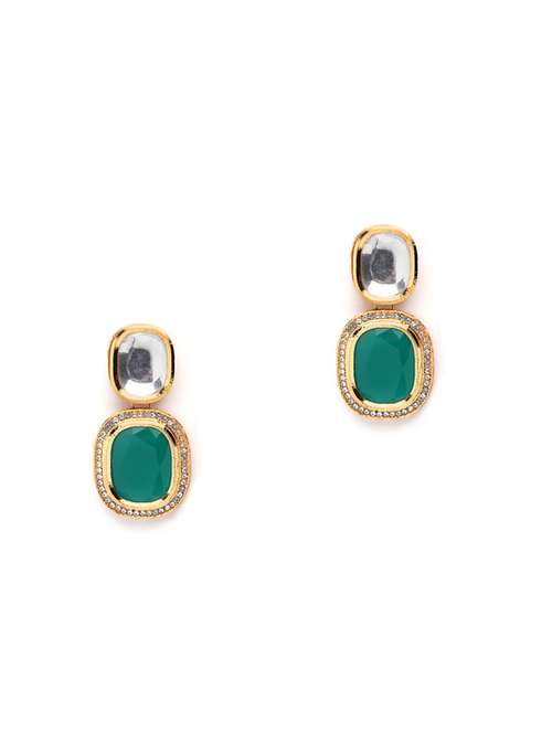 gold plated drop earring - 18632951 - Very Small Image - 1