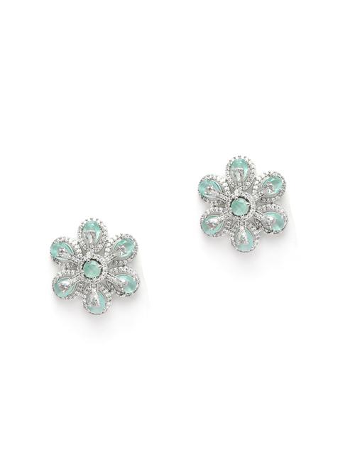 silver plated stud earring - 18633126 - Very Small Image - 1