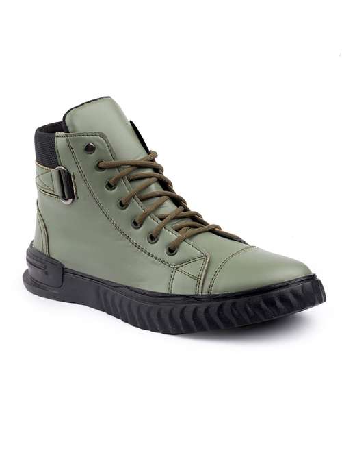 men solid lace up sneakers - 18801555 - Very Small Image - 1