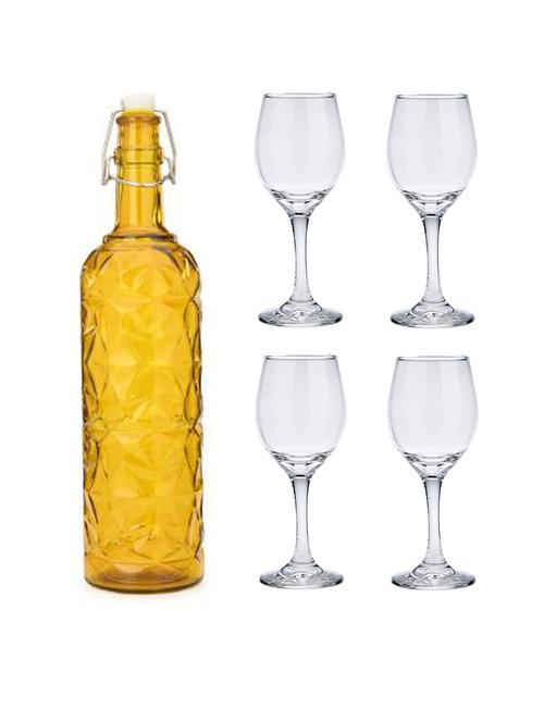 water milk serving and storing bottle and glass set - 18806615 - Very Small Image - 1