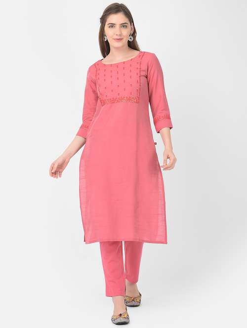 women's straight kurta - 19154656 - Very Small Image - 1
