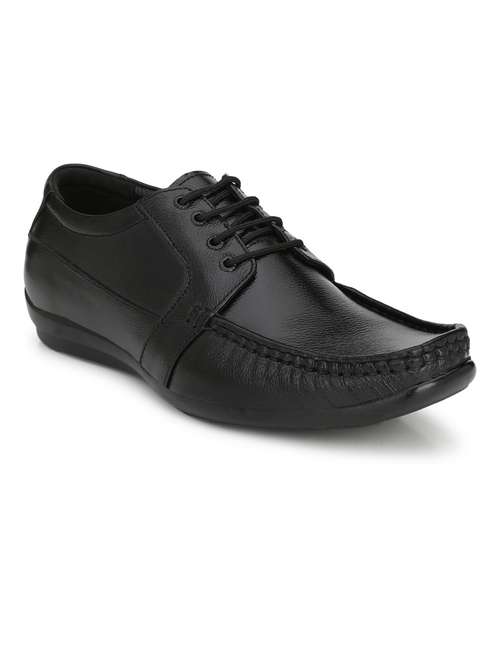 black solid formal shoes - 19190961 - Very Small Image - 1