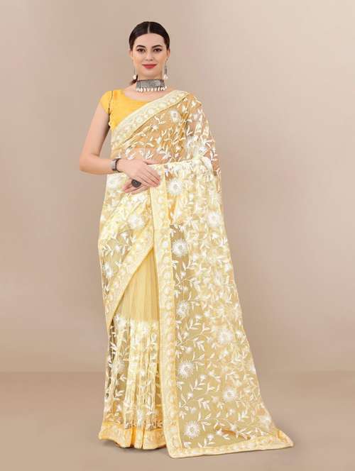 women's embroidered saree - 19283809 - Very Small Image - 1