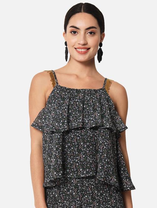 women's layered shoulder strap top - 19297667 - Very Small Image - 1