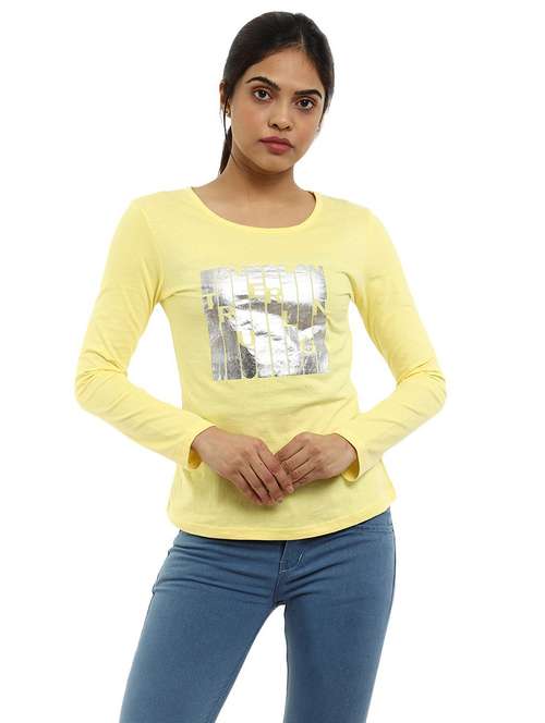 women's straight round neck top - 19472406 - Very Small Image - 1