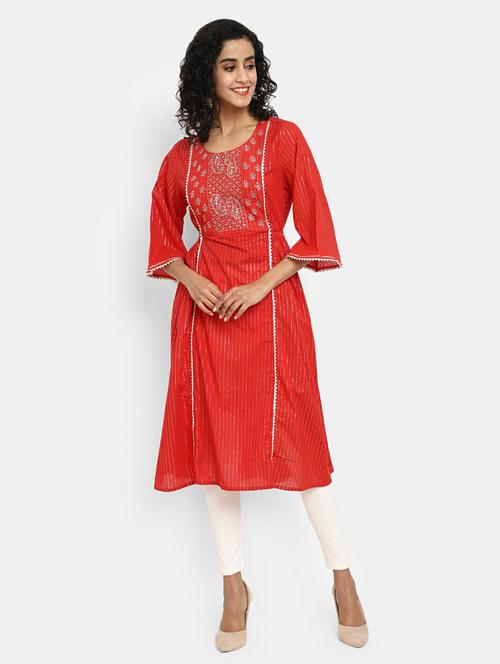 women's a-line kurta - 19598270 - Very Small Image - 1