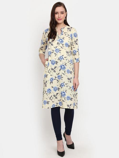 women's straight kurta - 19598275 - Very Small Image - 1
