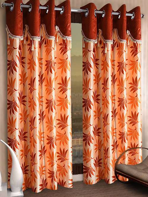 cortina designer eyelet printed home curtains - 19779452 - Very Small Image - 1