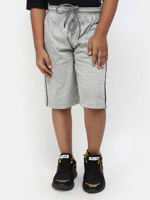 boys solid grey three fourth - 19908340 - Very Small Image - 1