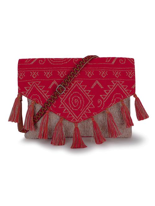 beige cotton sling bag - 19910270 - Very Small Image - 1