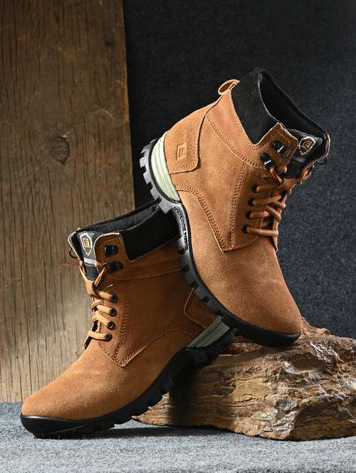tan lace up high ankle boot - 19947395 - Very Small Image - 1