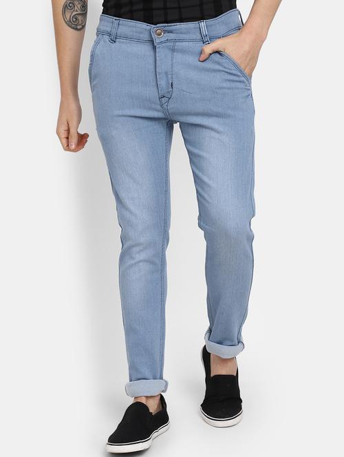 light blue denim plain jeans - 19959295 - Very Small Image - 1