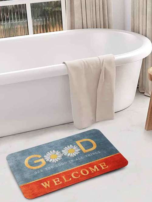 fabinaliv multicolor geometric rubber bath mat (60x40 cm) - 19977608 - Very Small Image - 1