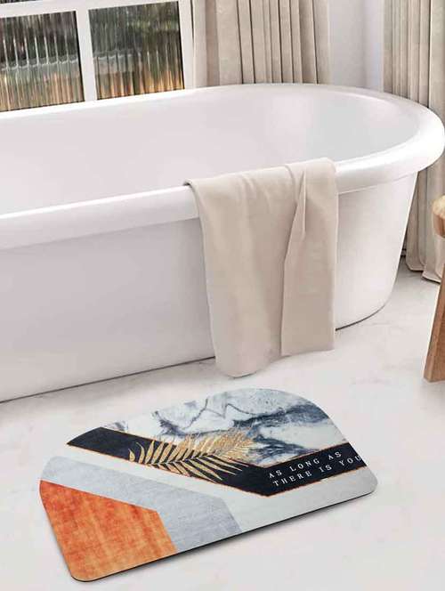 fabinaliv multicolor geometric rubber bath mat (60x40 cm) - 19977610 - Very Small Image - 1