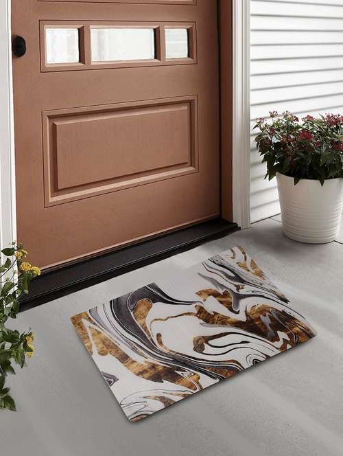 fabinaliv multicolor abstract rubber door mat (60x40 cm) - 19991725 - Very Small Image - 1