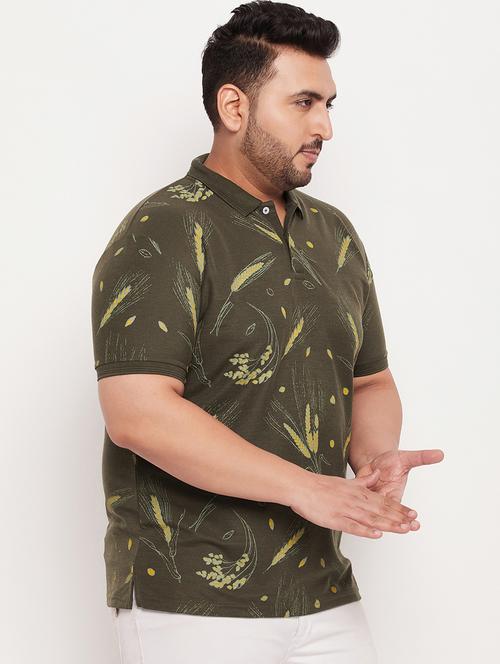 plus size printed polo t-shirt - 20136518 - Very Small Image - 1