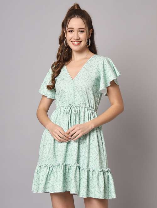 women's ruffle floral dress - 20197062 - Very Small Image - 1