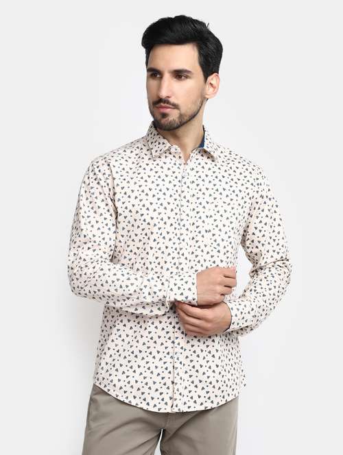 mens printed casual shirt - 20281583 - Very Small Image - 1