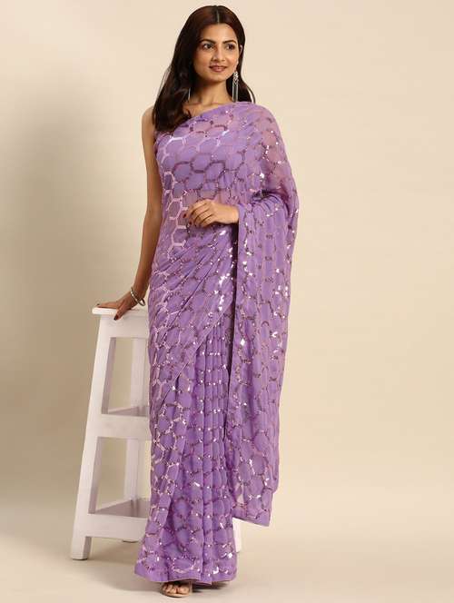 women's embellished saree - 20299688 - Very Small Image - 1