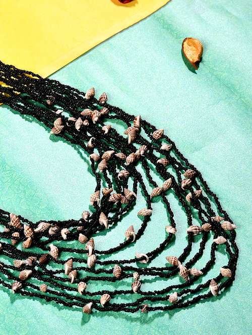 women long beaded handcrafted necklace - 20331699 - Very Small Image - 1