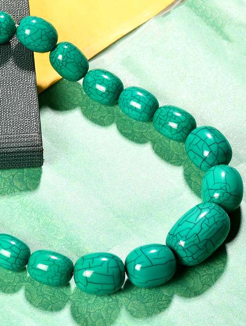green metal statement necklace - 20331735 - Very Small Image - 1