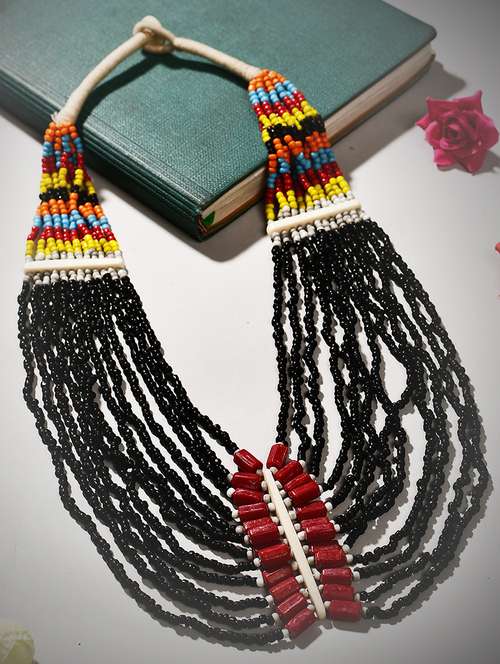 multi colored metal long necklace - 20331754 - Very Small Image - 1