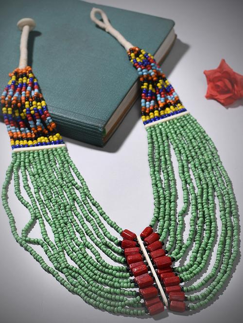 multi colored metal long necklace - 20331755 - Very Small Image - 1