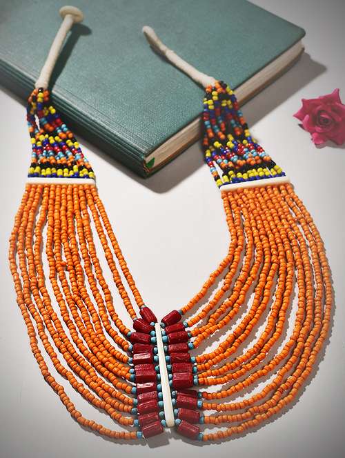 multi colored metal long necklace - 20331758 - Very Small Image - 1