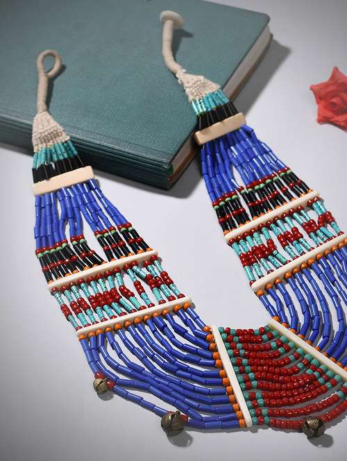 multi colored metal long necklace - 20331779 - Very Small Image - 1