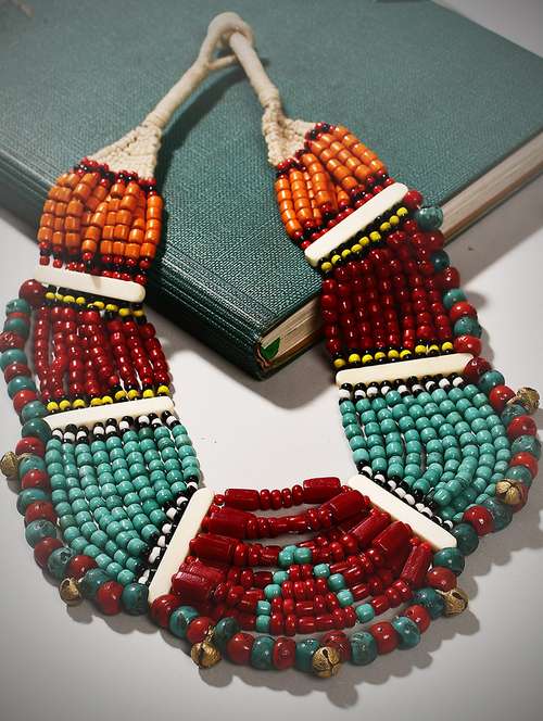 multi colored metal long necklace - 20331782 - Very Small Image - 1