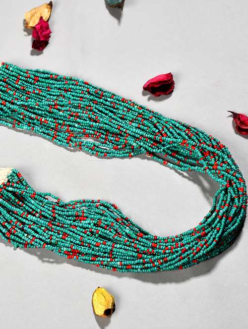 green metal statement necklace - 20331868 - Very Small Image - 1