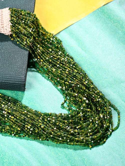 green metal statement necklace - 20331871 - Very Small Image - 1