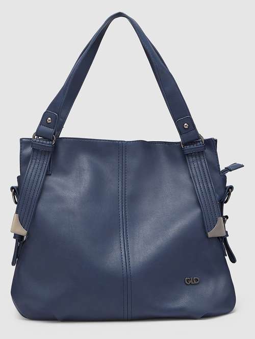 blue leatherette (pu) handbag - 20355097 - Very Small Image - 1