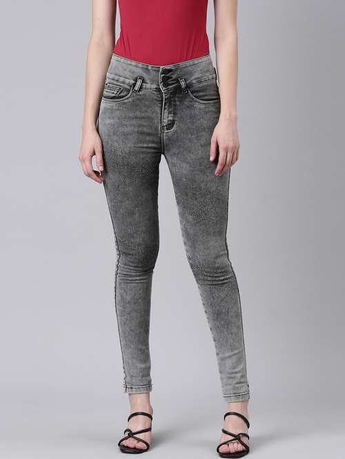 women's plain slim fit jeans - 20383243 - Very Small Image - 1